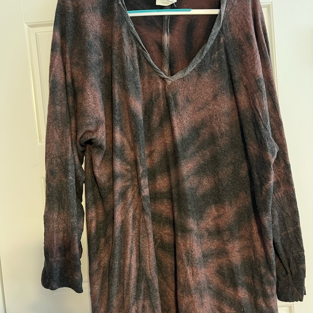 1.4.3. Story by Line Up Brown and Black Long Sleeve Blouse